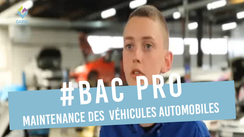 BAC PRO Maintenance des véhicules option A voitures particulières | GARAC
